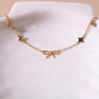 ELVORIA Marysol Bow Bracelet – 18K Gold Plated 925 Sterling Silver