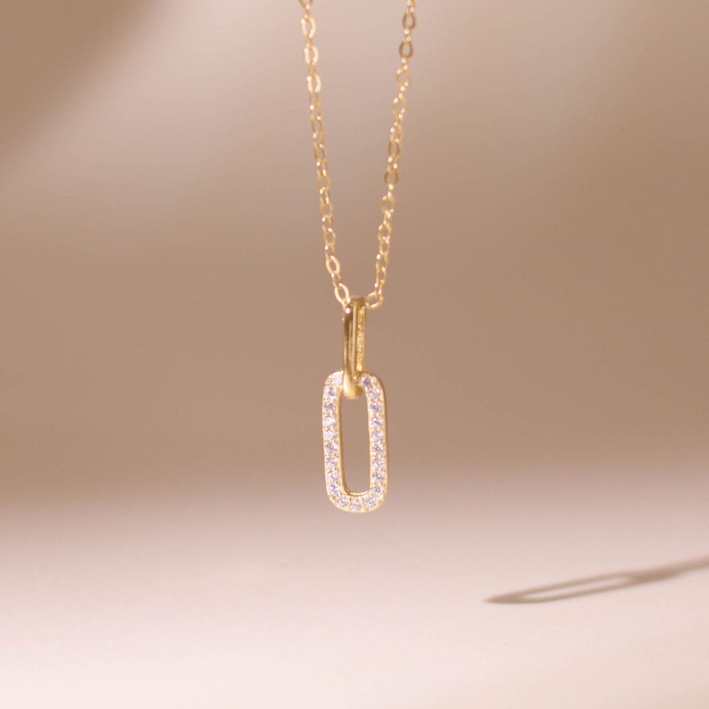 ELVORIA Rincy Necklace – 18K Gold Plated 925 Sterling Silver