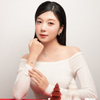 ELVORIA Bow Moissanite Stud Earrings 5mm – Platinum Plated 925 Sterling Silver (GRA Certified)