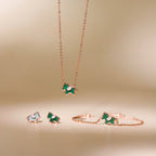 ELVORIA Unicorn Bracelet – Rose Gold & Platinum Plated 925 Sterling Silver