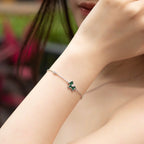 ELVORIA Unicorn Bracelet – Rose Gold & Platinum Plated 925 Sterling Silver