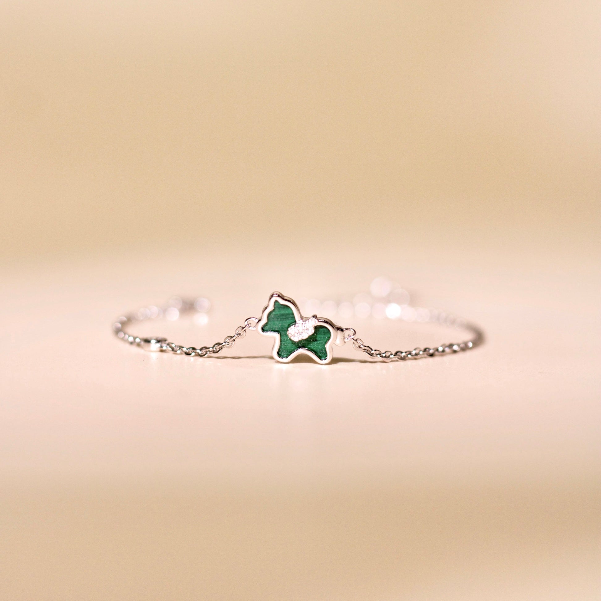 ELVORIA Unicorn Bracelet – Rose Gold & Platinum Plated 925 Sterling Silver