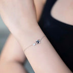 ELVORIA Eirlys Planet Bracelet – Rose Gold & Platinum Plated 925 Sterling Silver