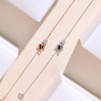 ELVORIA Eirlys Planet Bracelet – Rose Gold & Platinum Plated 925 Sterling Silver