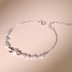 ELVORIA Ahri Bow Bracelet – Platinum Plated 925 Sterling Silver