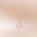 ELVORIA Rose Necklace – 18K Rose Gold Plated 925 Sterling Silver