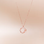 ELVORIA Rose Necklace – 18K Rose Gold Plated 925 Sterling Silver