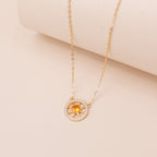 ELVORIA Sunny Necklace – 18K Gold Plated 925 Sterling Silver