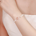 ELVORIA Chérie Bag Mini Handbag Rose Gold Bracelet – 18K Gold Plated 925 Sterling Silver