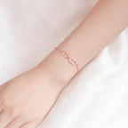 ELVORIA Chérie Bag Mini Handbag Rose Gold Bracelet – 18K Gold Plated 925 Sterling Silver