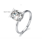 Luxury Oval Cut CZ Ring – 925 Sterling Silver