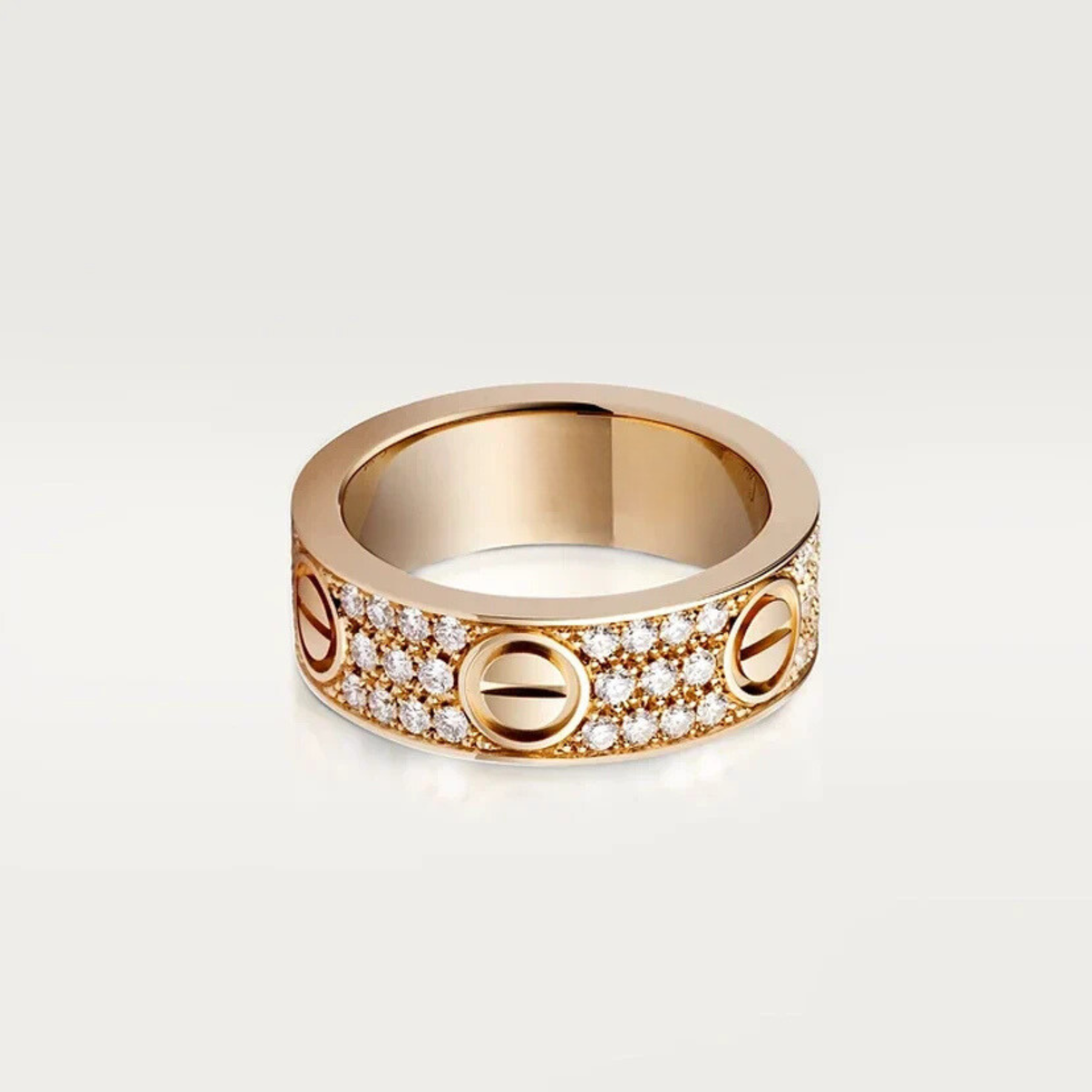 18K Celestial Love Diamond-Paved 6.5mm Ring