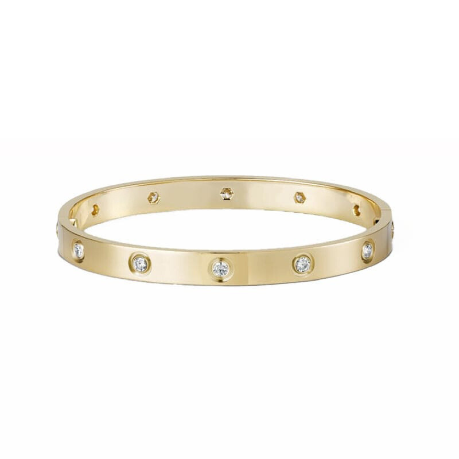 18K Celestial Ten Diamonds Love Bracelet