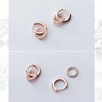 Sparkling CZ Hoop Earrings – 925 Sterling Silver Circle Earrings