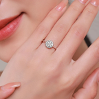 Classic Sparkling CZ Ring – Platinum Plated 925 Sterling Silver