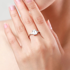 Elegant Emerald Cut CZ Ring – 925 Sterling Silver