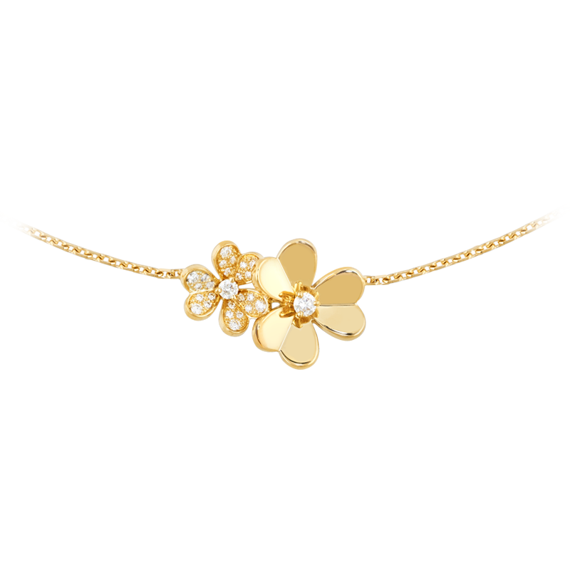 18K Celestial Frivole Clover Clover Necklace