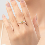 Elegant Emerald Cut Zirconia Ring – 925 Sterling Silver