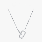 Sparkling CZ Lock Necklace – Romantic 925 Sterling Silver Jewelry