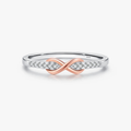 Rose Gold Infinity Ring – 925 Sterling Silver