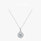 D Color 1 Carat Moissanite Pendant Necklace – Elegant 925 Sterling Silver Jewelry