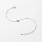 Elegant Heart Crystal Bracelet – 925 Sterling Silver