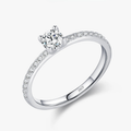 D Color Square Moissanite Ring – 925 Sterling Silver