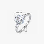 Luxury Oval Clear CZ Ring – 925 Sterling Silver