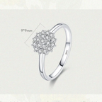 Classic Sparkling CZ Ring – Platinum Plated 925 Sterling Silver