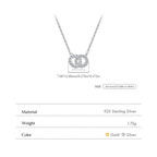 Circle Lock Pendant Necklace – Sparkling 925 Sterling Silver Everyday Jewelry