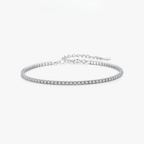 Elegant Clear CZ Bracelet – 925 Sterling Silver