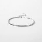 Elegant Clear CZ Bracelet – 925 Sterling Silver