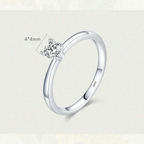 Heart Design CZ Band Ring – 925 Sterling Silver