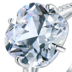 Luxury Pigeon Egg Cubic Zirconia Ring – 925 Sterling Silver