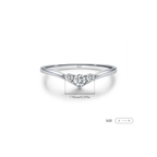 Simple Eternity Moissanite Ring – 925 Sterling Silver