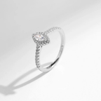 Exquisite Marquise CZ Engagement Ring – 925 Sterling Silver