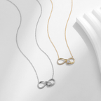 Infinite Embrace Heart Pendant Necklace – 925 Sterling Silver Romantic Jewelry