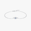 Lucky Blue Eye CZ Bracelet – 925 Sterling Silver