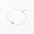 Lucky Blue Eye CZ Bracelet – 925 Sterling Silver