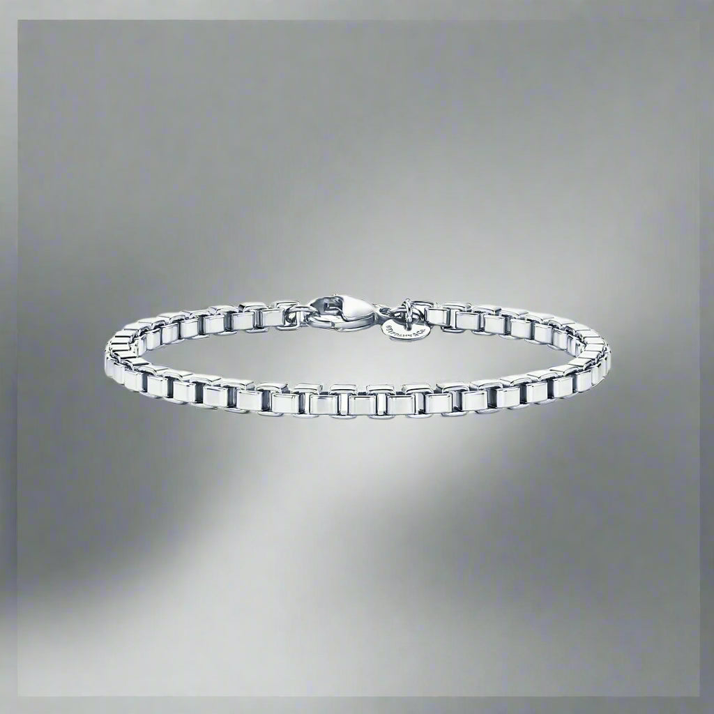 18K Celestial T Venetian Link Bracelet