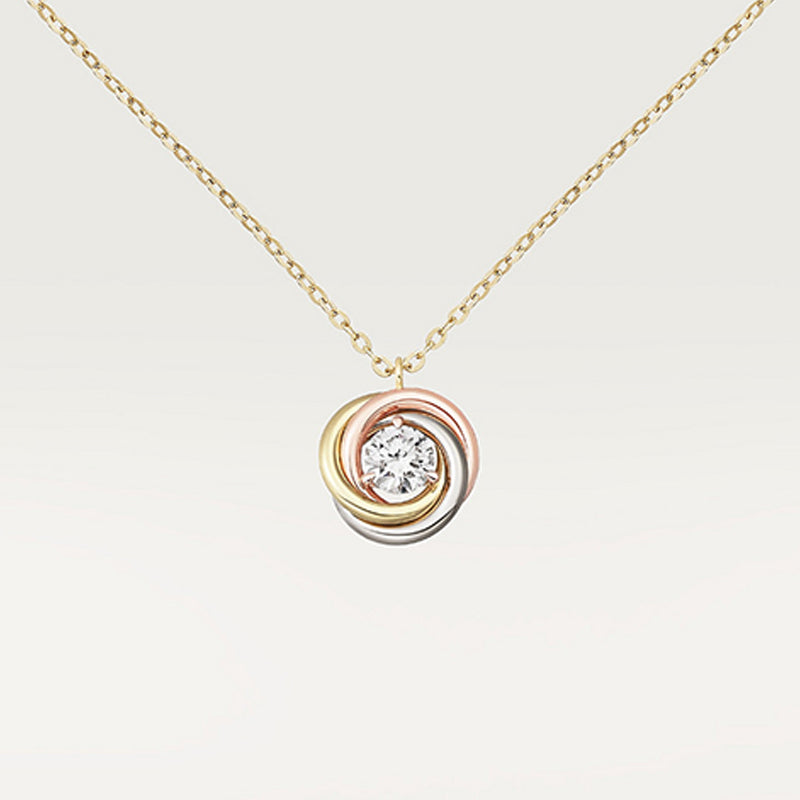 18K Celestial Trinity Diamond Necklace