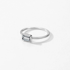 Elegant Rectangle CZ Ring – 925 Sterling Silver