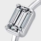 Elegant Rectangle CZ Ring – 925 Sterling Silver