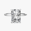 Classic Rectangular Cut CZ Ring – 925 Sterling Silver