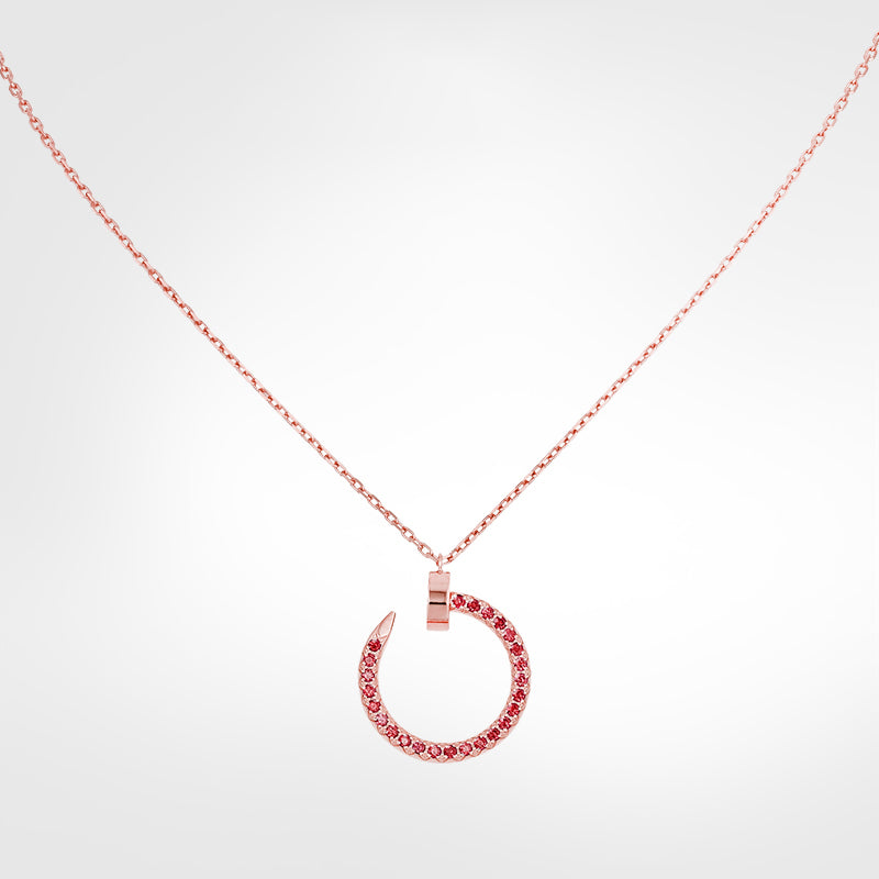 18K Celestial Juste Un Clou Pink Diamonds Necklace