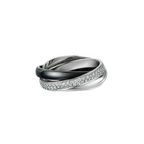 18K Celestial White Gold Ceramic Ring