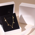 ELVORIA Morri Star Necklace – 18K Gold Plated 925 Sterling Silver