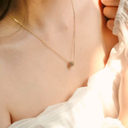 ELVORIA 18K Gold Plated Endless Love Circle Necklace – 925 Sterling Silver