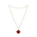 18K Magic Alhambra One Motifs Carnelian Necklace
