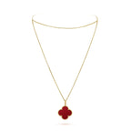 18K Magic Alhambra One Motifs Carnelian Necklace